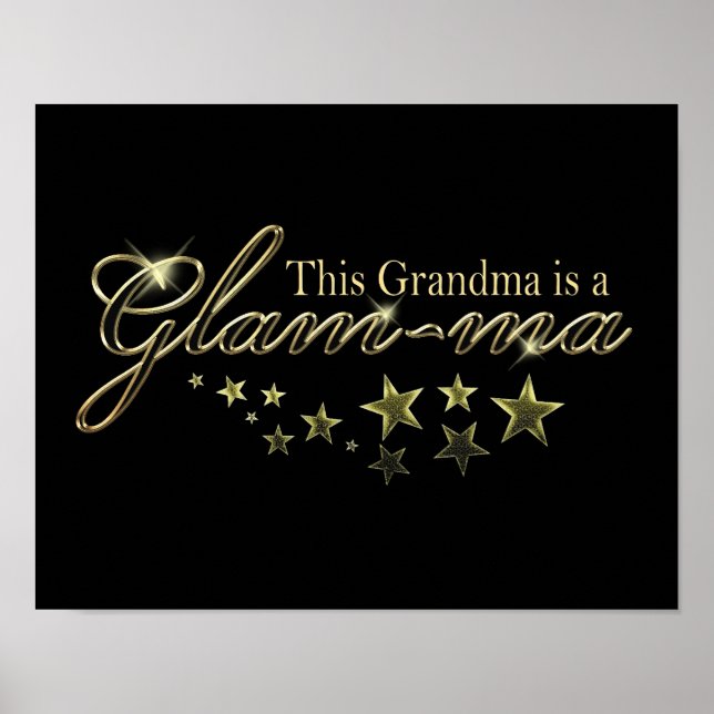This Grandma is a Glam-ma Poster (Front)