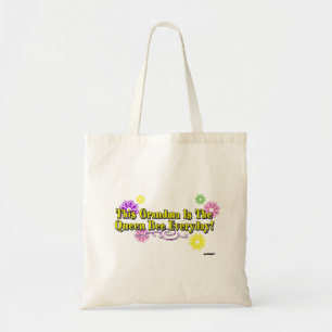 This Grandma Is The Queen Bee Everyday Type Tote Bag