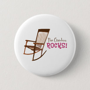 This Grandma Rocks 6 Cm Round Badge