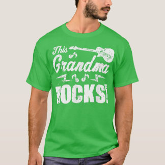 This Grandma Rocks T   Guitar Rock n Roll Funny Te T-Shirt