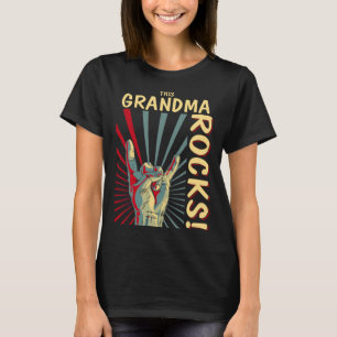 This Grandma Rocks Vintage Retro Concert 70s 80s T-Shirt