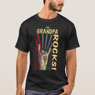This Grandpa Rocks Vintage Retro Concert 70s 80s F T-Shirt