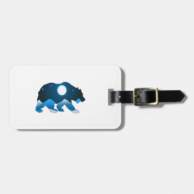 THIS GRIZZLY TONIGHT LUGGAGE TAG (Front Horizontal)