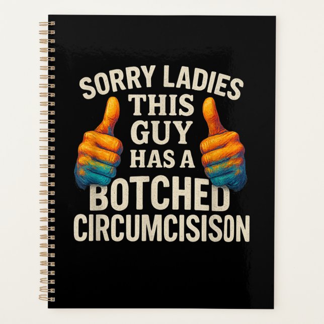 This Guy Botched Funny Cringe Planner (Front)