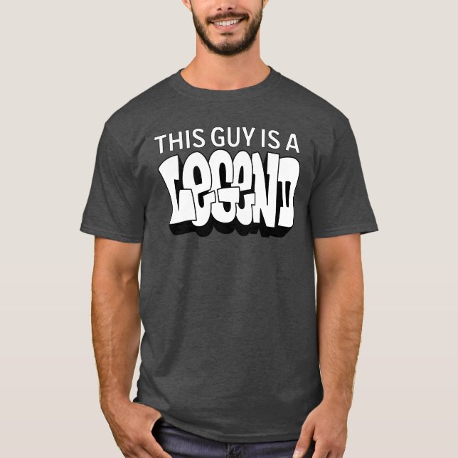 This Guy Is A Legend Men's Urban Graffiti T-Shirt (Front)