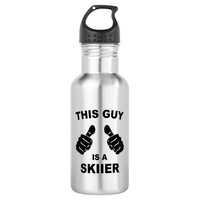 This Guy Is A Skiier 532 Ml Water Bottle (Front)