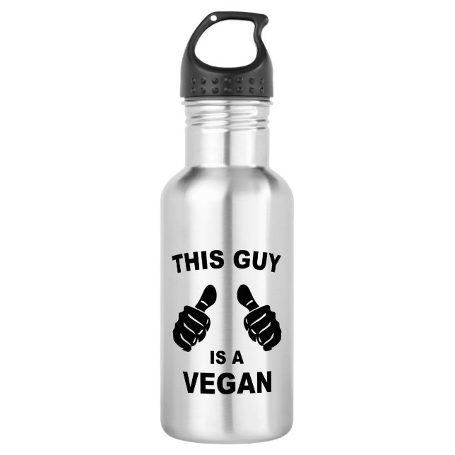 This Guy Is A Vegan 532 Ml Water Bottle (Front)