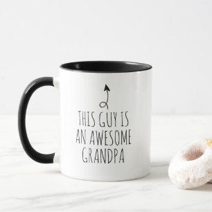 This Guy Is An Awesome Grandpa Funny Pointer Arrow Mug