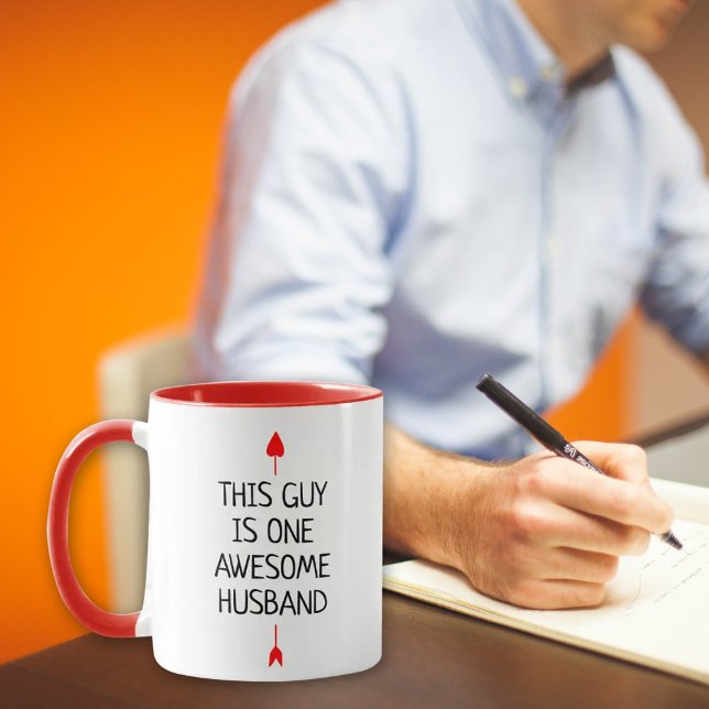 This Guy is One Awesome Husband, Valentine´s Day  Mug (Creator Uploaded)