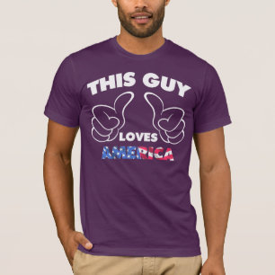 This guy loves america T-Shirt