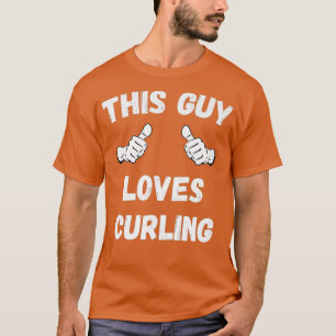 This Guy Loves Curling Thumbs Premium T-Shirt