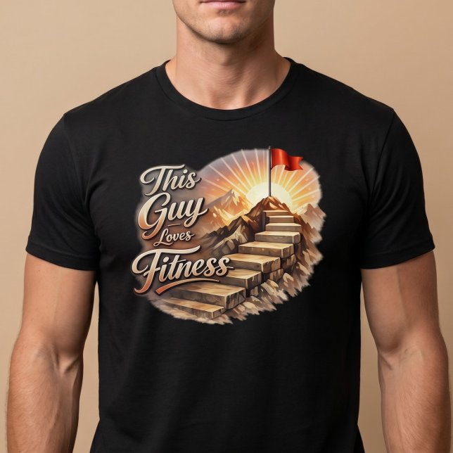 This Guy Loves Fitness T-Shirt (Creator Uploaded)