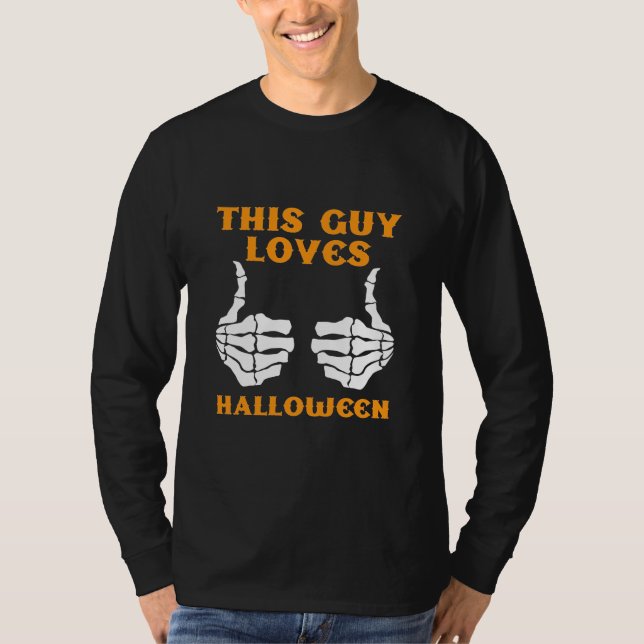 This Guy Loves Halloween T-Shirt (Front)