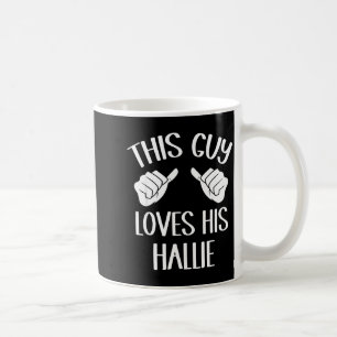 This Guy Loves His Hallie Valentine Coffee Mug