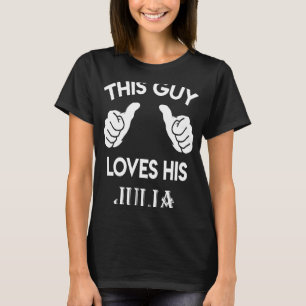 This guy loves his JULIA valentine Anniversary 02 T-Shirt