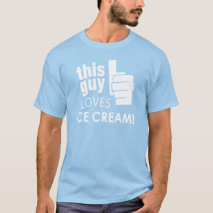 This Guy Loves Ice Cream! T-Shirt