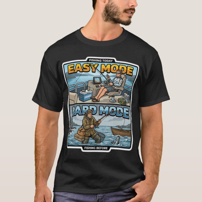 This guy needs to go fishing T-Shirt (Front)
