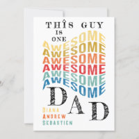 This Guy One Awesome Dad, Funny Quote Fathers Day