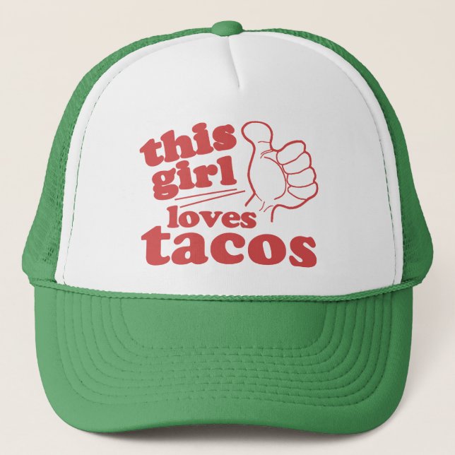 This Guy or Girl Loves Tacos Trucker Hat (Front)