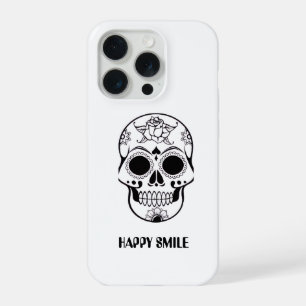 This Happy Smile Skull design  iPhone 15 Pro Case