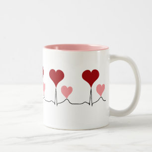 This Heartbeat is For You Two-Tone Coffee Mug