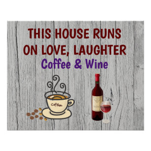 This house runs on love poster