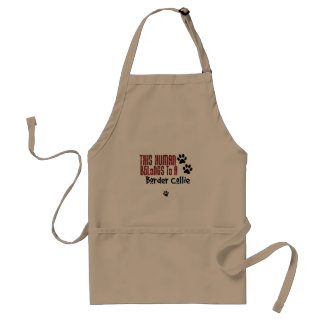 This Human Belongs to a Border Collie Standard Apron
