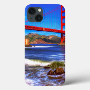 This is a 3 shot HDR image of the Golden Gate iPhone 13 Case