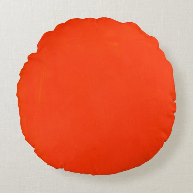 This is a beautiful Round Orange Pillow. Round Cushion (Front)