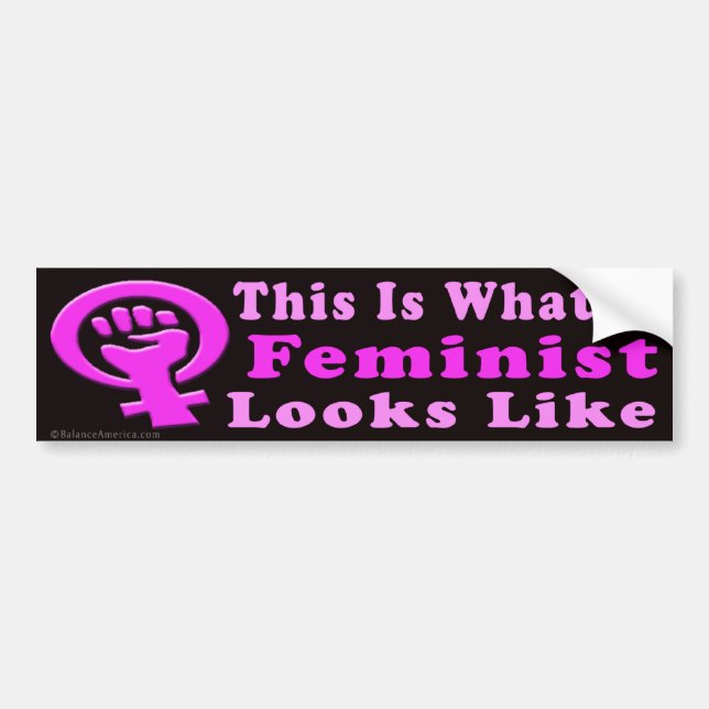 This Is A Feminist Bumper Sticker (Front)