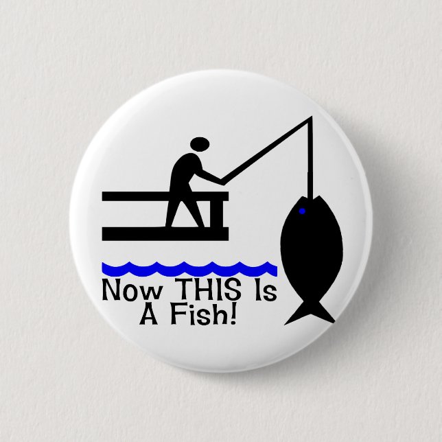 THIS Is A Fish 6 Cm Round Badge (Front)