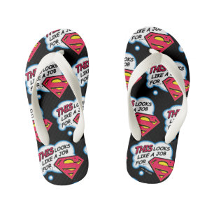 This is a job for... Superman Kid's Jandals