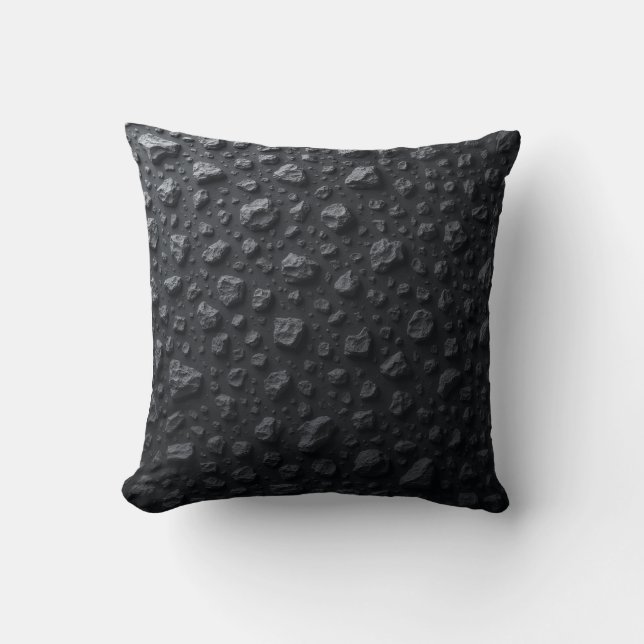 This is a pillow cushion for black stone pattern. (Front)