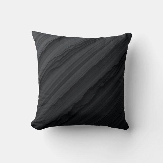This is a pillow cushion for black stripe. (Front)