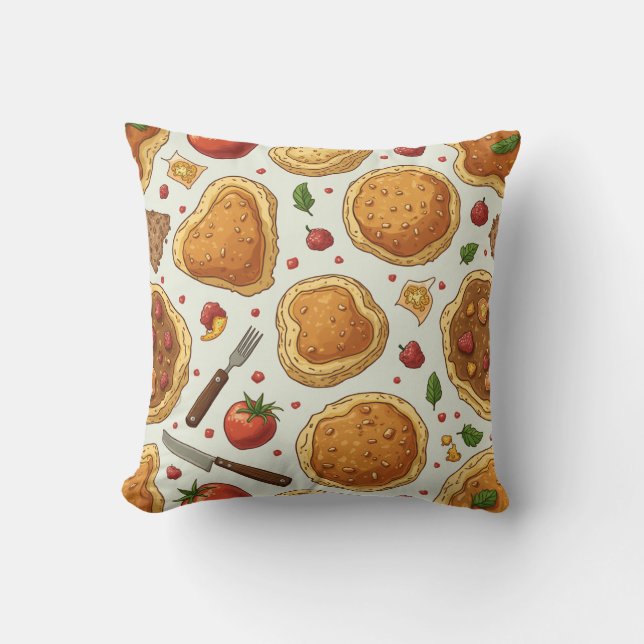This is a pillow cushion for food.  (Front)