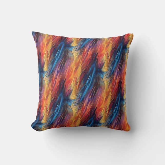 This is a point throw pillow. cushion (Front)