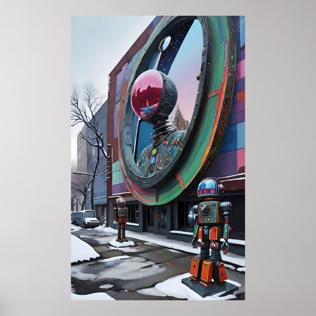 This Is a Robot's World - Ken Gauge Art Poster (Front)