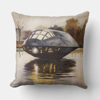 This is a spaceship waiting for a moment on the ri cushion