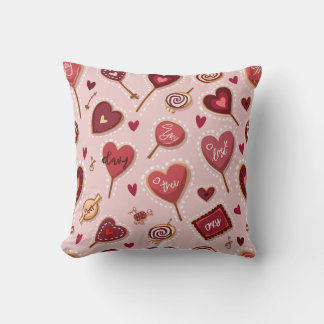 This is a sweet heart-shaped candy cushion. cushion