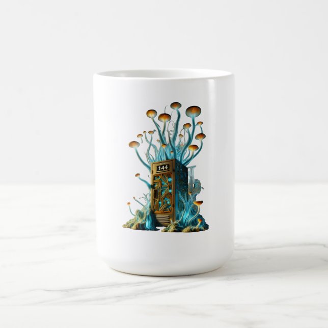 This is a tshirt- Locker 144 from Spore Trouble. Coffee Mug (Center)