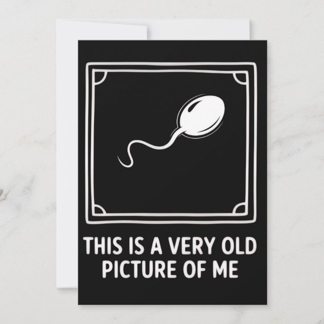 This is a Very Old Picture of me Gag Funny  Invitation (Front)