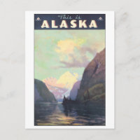 This is Alaska Vintage Travel Poster