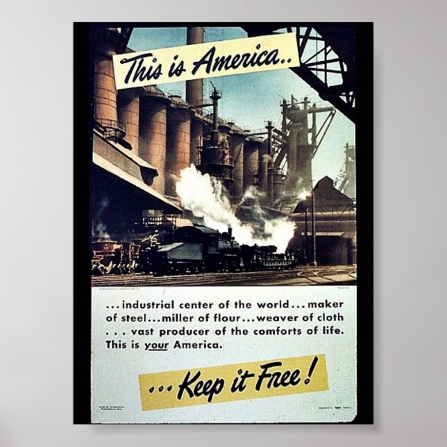 This Is America Keep It Free! Poster (Front)