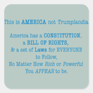 This is America Square Sticker
