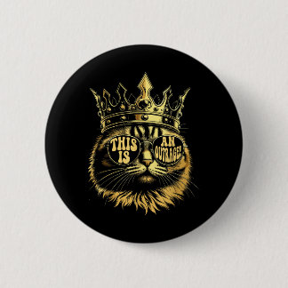 This is an Outrage Funny Princess Cat Doughnut Gol 6 Cm Round Badge