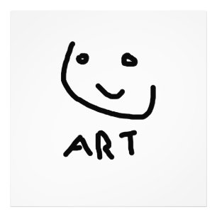 This is art, funny face photo print
