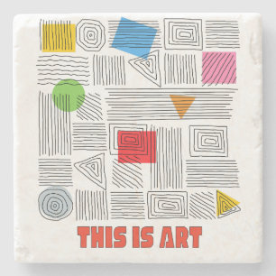 THIS IS ART STONE COASTER