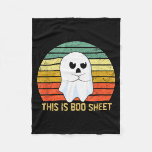 This Is Boo Sheet Bull Funny Halloween Ghost  Fleece Blanket
