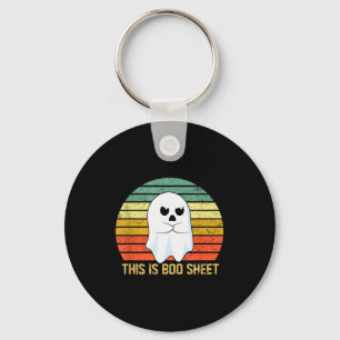 This Is Boo Sheet Bull Funny Halloween Ghost  Key Ring