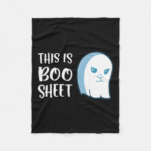 This Is Boo Sheet Fun Halloween Sayings Fleece Blanket
